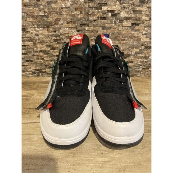 NIKE LUNAR FORCE 1 SP ACRONYM BLCK WHT-GRN-PRPL 698699 002 US MEN SZ 14 - Picture 2 of 10